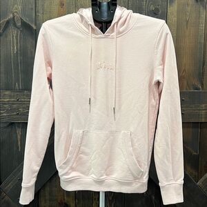Kin Satin Lined Hoodie XS Desert Sand Pink‎ Beige Cozy Keep It Natural Neutral